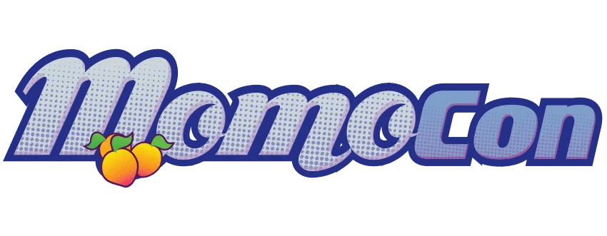 Momo convention branding logo representing creative entertainment and community events
